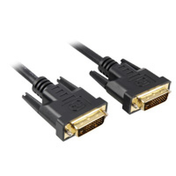 Sharkoon 5m DVI-D to DVI-D (24+1) 5m DVI-D DVI-D Black DVI cable