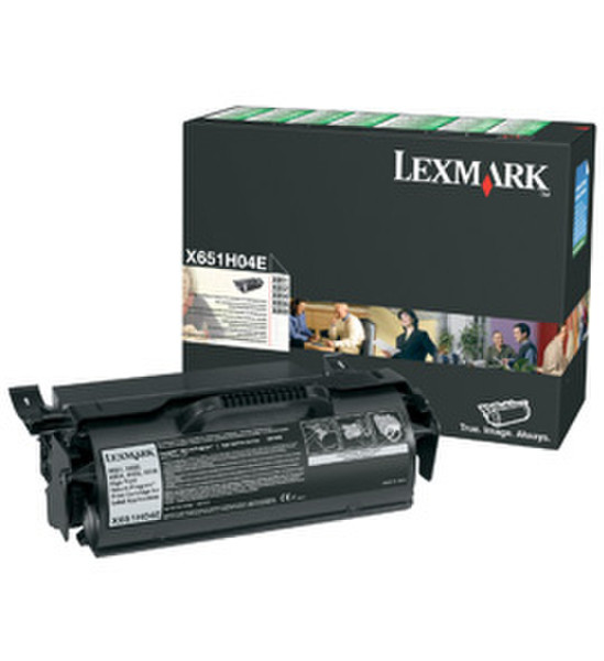 Lexmark X651H04E 25000pages Black laser toner & cartridge