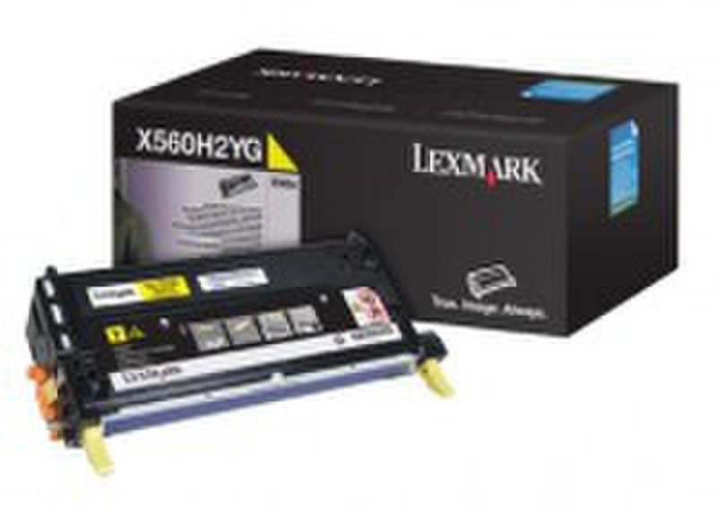 Lexmark X560H2YG 10000pages Yellow laser toner & cartridge