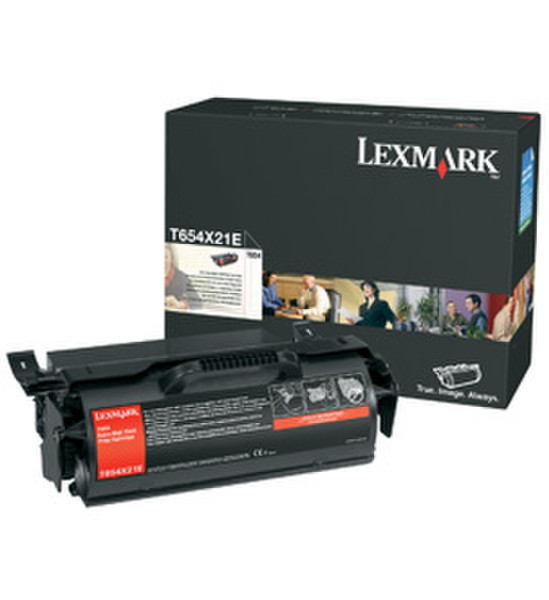 Lexmark T654X21E 36000pages Black laser toner & cartridge