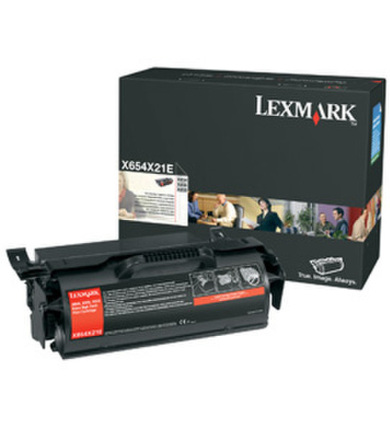 Lexmark X654X21E Картридж 36000страниц Черный тонер и картридж для лазерного принтера