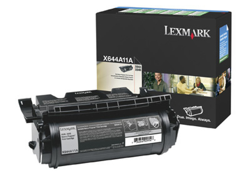 Lexmark X644A11E Cartridge 10000pages Black laser toner & cartridge