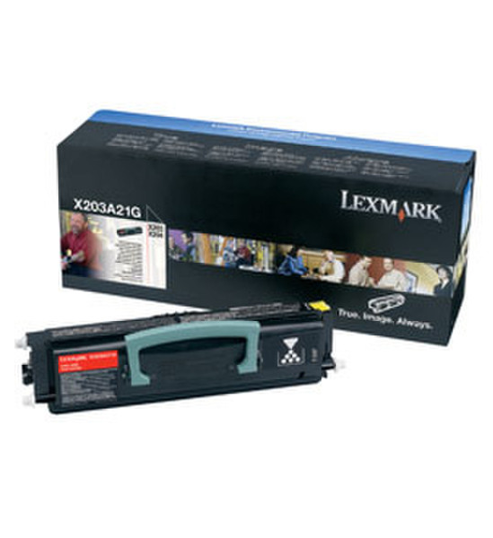 Lexmark X203A21G Cartridge 2500pages Black laser toner & cartridge