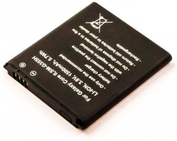 MicroBattery MBXSA-BA0003 Lithium-Ion 1500mAh 3.8V rechargeable battery