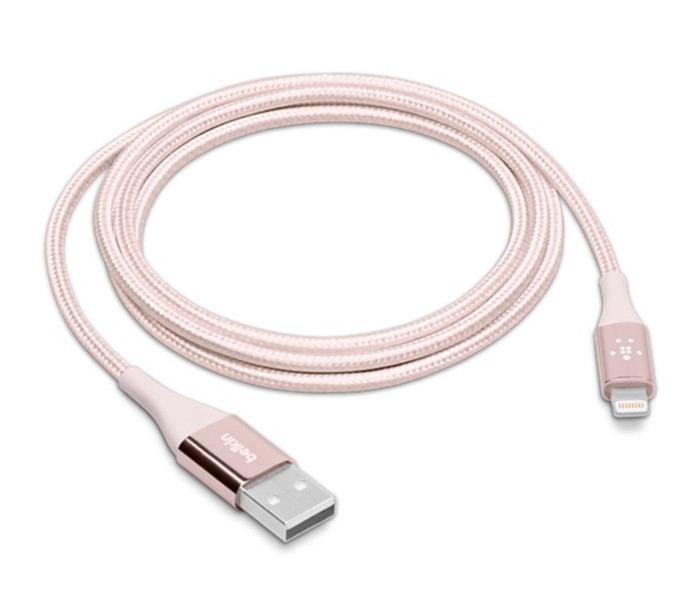 Belkin F8J207ds04-C00 1.2м Lightning USB Розовое золото дата-кабель мобильных телефонов