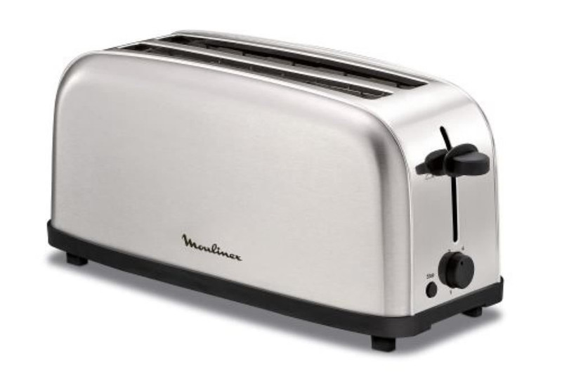 Moulinex LS330D11 4slice(s) 1400W Stainless steel toaster