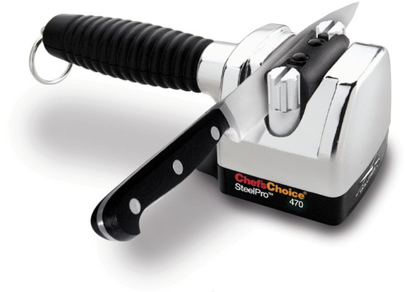 Chef’sChoice SteelPro 470 Pull through knife sharpener Black,Silver