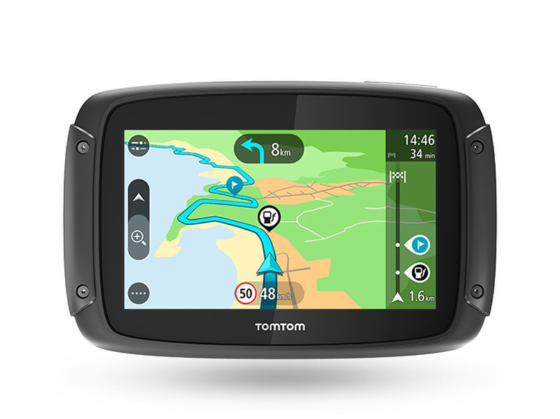 TomTom RIDER 42 Tragbar / Fixiert 4.3Zoll Touchscreen 280g Schwarz Navigationssystem