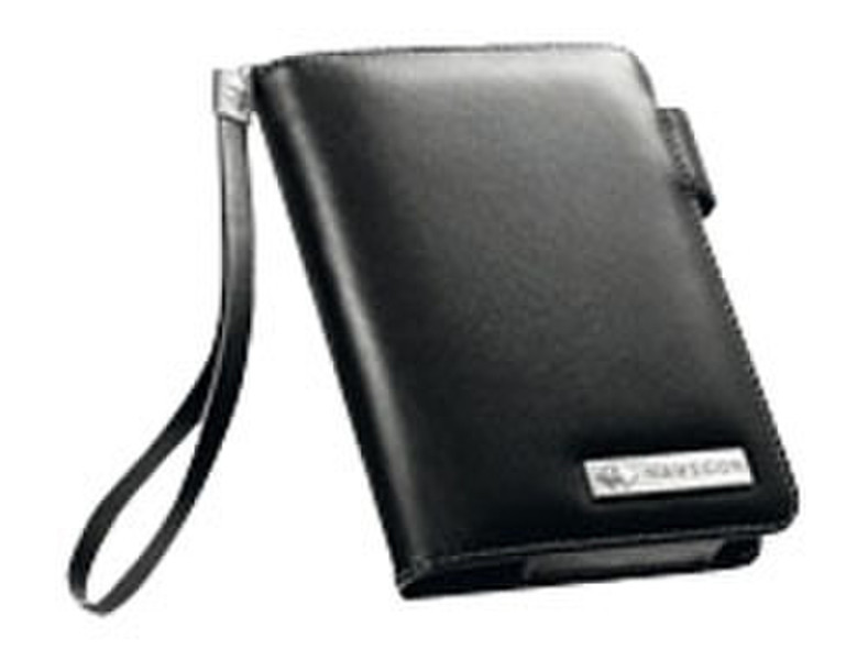 Navigon High-quality leather pouch Leather Black