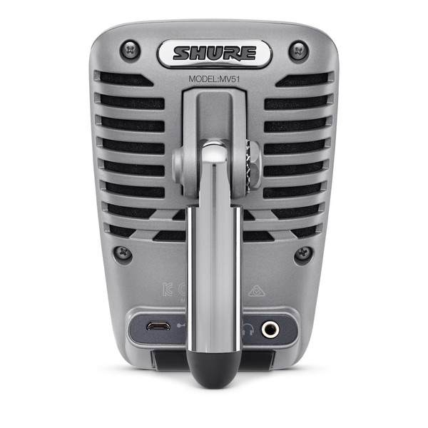 Shure MOTIV MV51 Digital camcorder microphone Verkabelt Grau