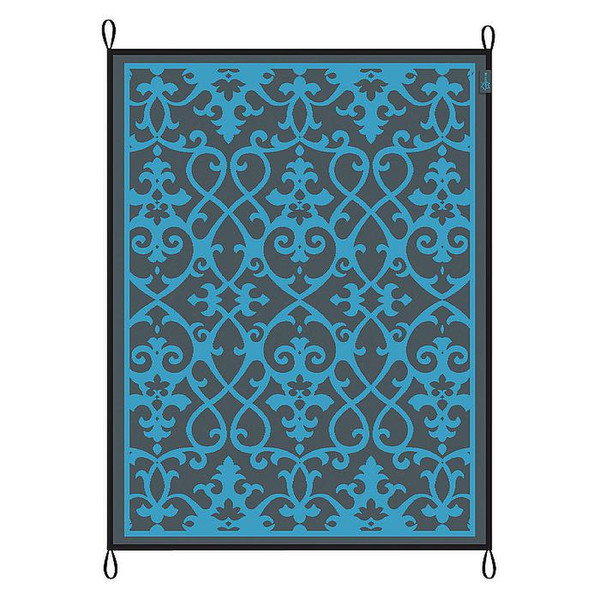 Bo-Leisure Chill mat Picnic Вне помещения Carpet Прямоугольник Хлопок Синий, Серый