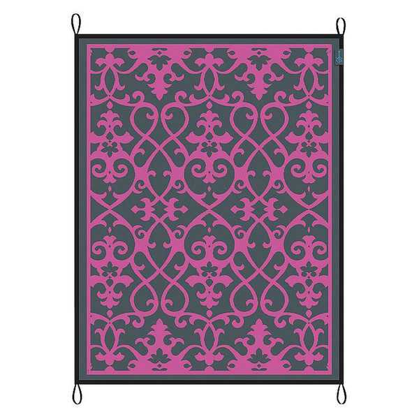 Bo-Leisure Chill mat Picnic Вне помещения Carpet Прямоугольник Хлопок Серый, Розовый
