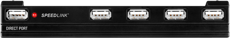 SPEEDLINK 5 Port USB Expansion 480Мбит/с Черный хаб-разветвитель