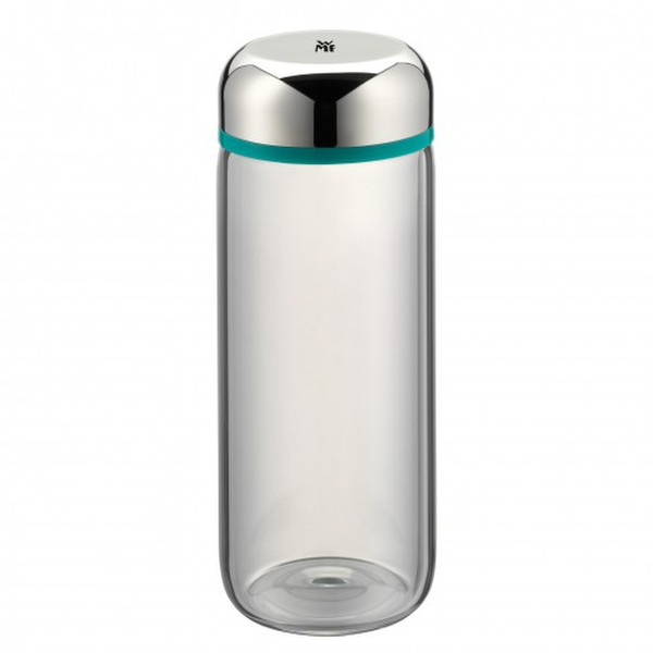WMF Basic 500ml Glas, Kunststoff, Silikon Edelstahl, Türkis Trinkflasche
