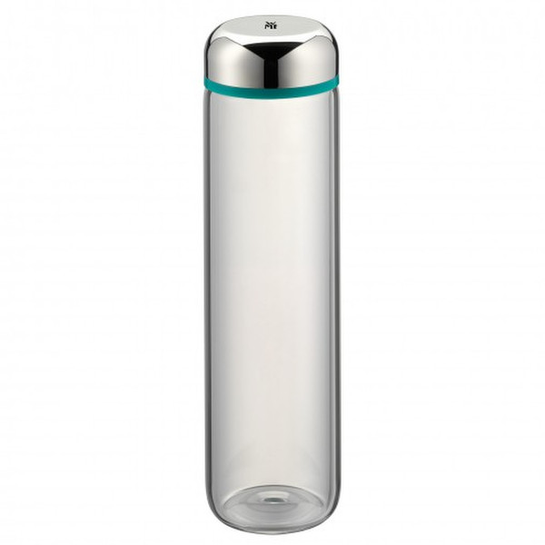 WMF Basic 750мл Стекло, Пластик, Силиконовый Нержавеющая сталь, Прозрачный, Бирюзовый бутылка для питья