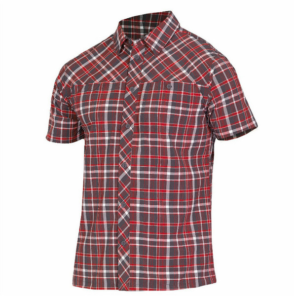 McKinley 99964001012 Hemd XS Kurzärmel Shirt collar Elastan, Polyamid Rot Männer Shirt/Oberteil