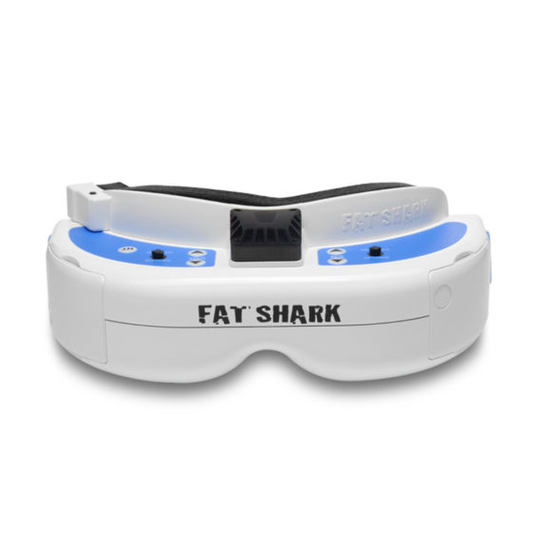 FatShark FSV1063 Dedicated head mounted display 152г Синий, Белый носимый дисплей