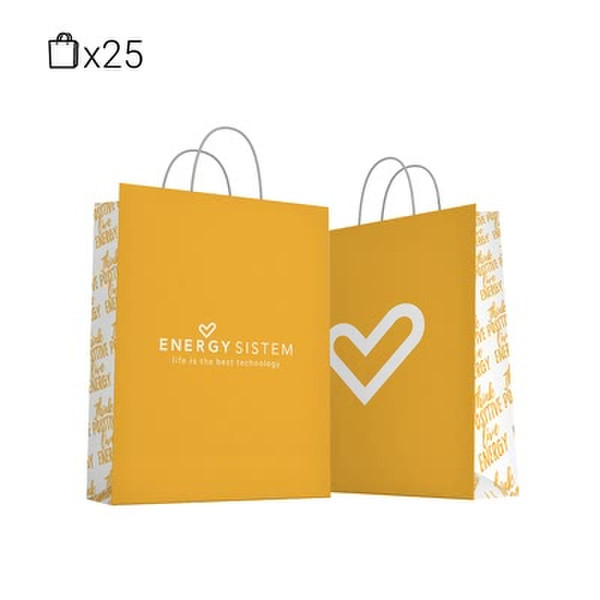 Energy Sistem 428854 Yellow Tote bag shopping bag