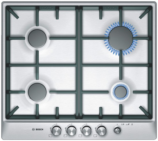 Bosch PCP615M90E Встроенный Gas hob Нержавеющая сталь плита