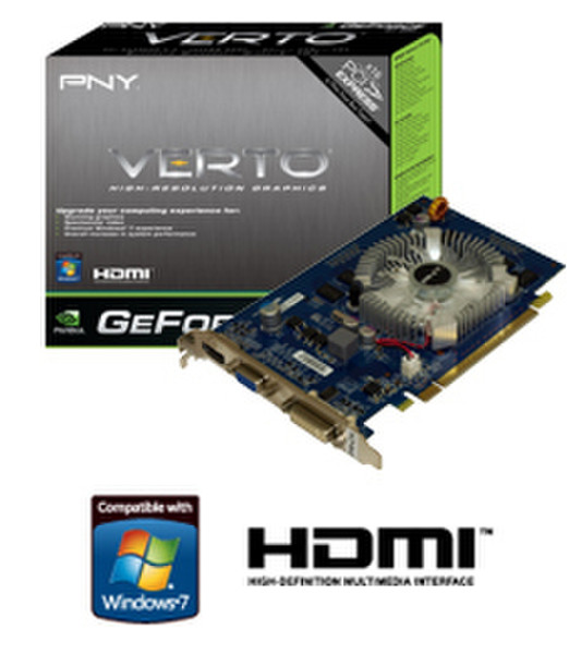 PNY GMGT220N2E1FH-SB GeForce GT 220 1ГБ GDDR2 видеокарта