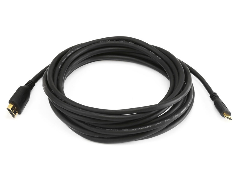 Monoprice HDMI/mini HDMI, 4.5 m 4.5m HDMI Mini-HDMI Black HDMI cable