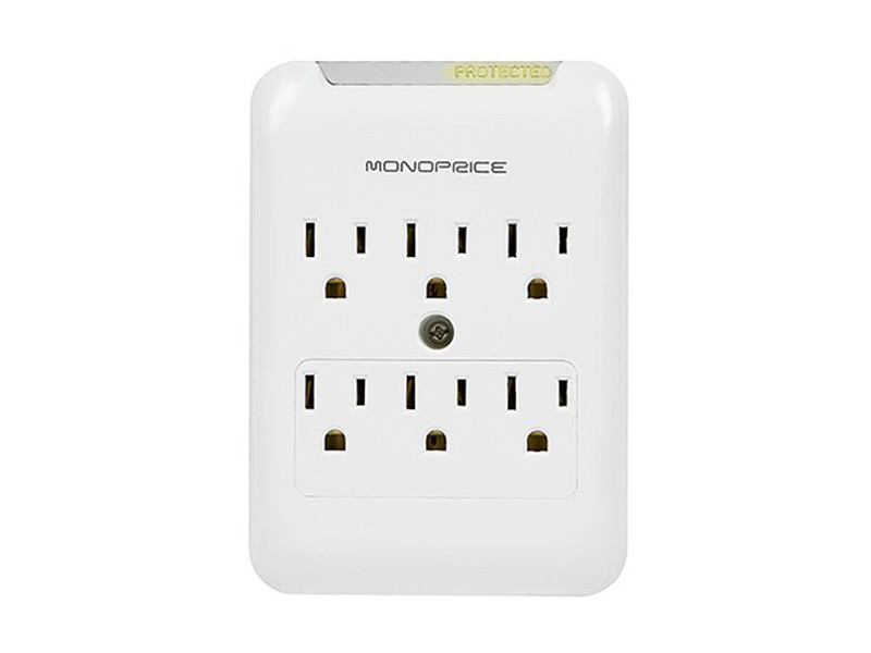 Monoprice 9196 6AC outlet(s) 120V White surge protector