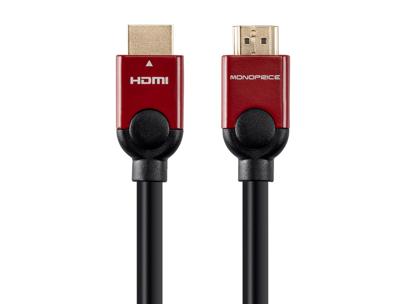 Monoprice HDMI/HDMI, 3 m 3m HDMI HDMI Black,Red HDMI cable