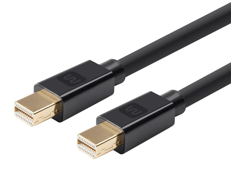 Monoprice 13365 1.8м Mini DisplayPort Mini DisplayPort Черный DisplayPort кабель