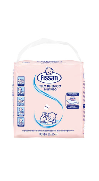 Fissan Telo Igienico Multiuso Разноцветный 10шт детское полотенце