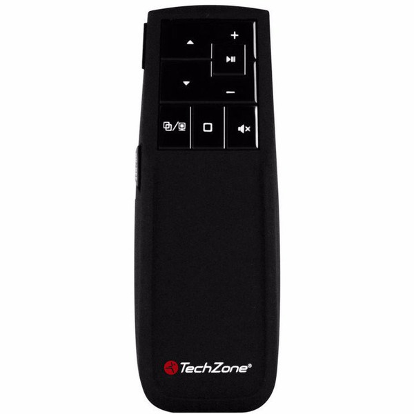 TechZone TZ16PL03 Беспроводной RF Нажимные кнопки Черный пульт дистанционного управления