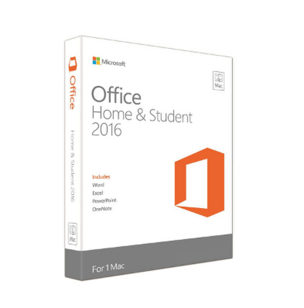 Microsoft Office Home & Student 2016 for Mac 1user(s) TUR