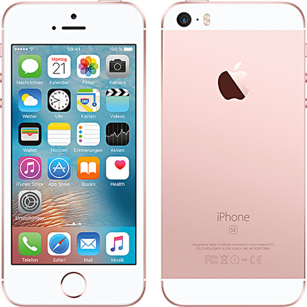 Telekom iPhone SE Single SIM 4G 128GB Rosa-Goldfarben Smartphone