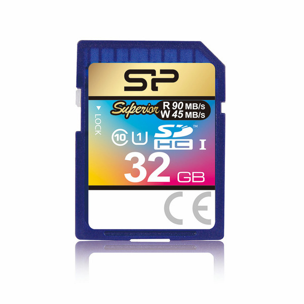 Silicon Power SP032GBSTHDU3V20SP 32GB SDHC Class 10 memory card