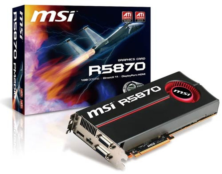 MSI R5870-PM2D1G 1ГБ GDDR5 видеокарта