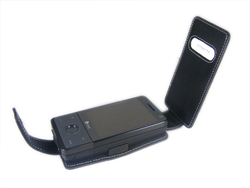 Proporta Alu-Leather Case (HTC Touch Pro Series) - Flip Type Black