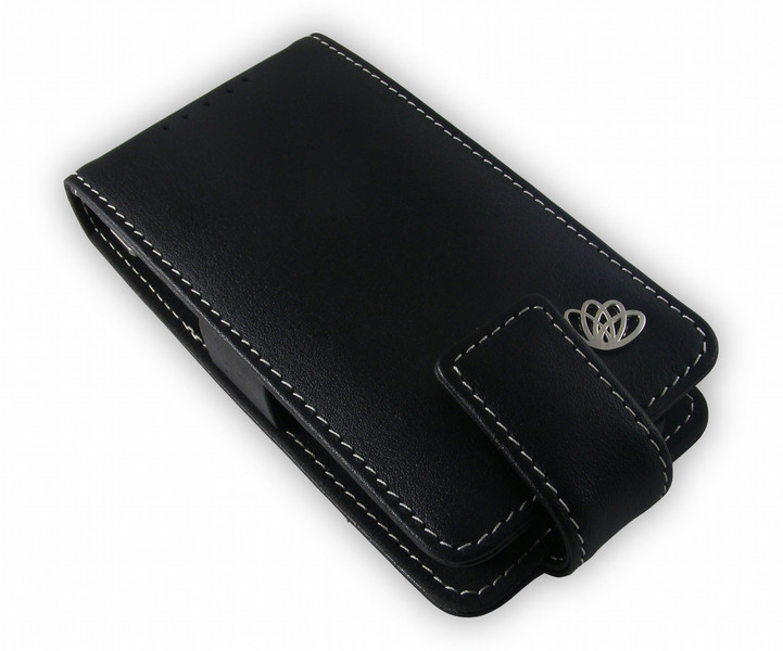 Proporta Alu-Leather Case (Samsung i900 Series) - Flip Type Black