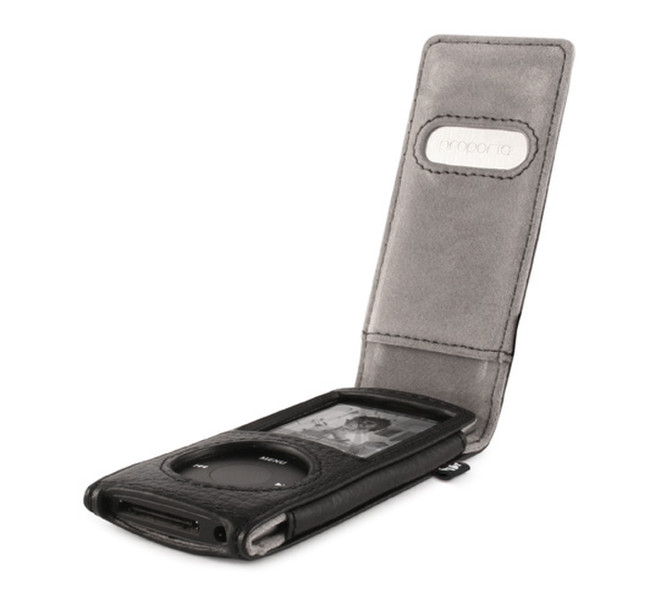 Proporta Aluminium Lined Leather Case (Apple 4G iPod nano) Черный