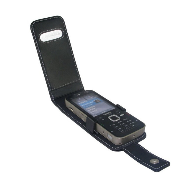 Proporta Alu-Leather Case (Nokia N78 Series) - Flip Type Schwarz