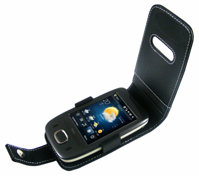 Proporta Alu-Leather Case (HTC Touch Viva Series) - Flip Type Schwarz