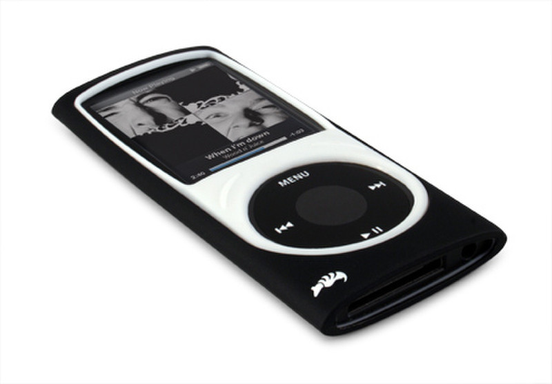 Proporta Soft Feel Silicone Case (Apple 4G iPod nano) Schwarz, Weiß
