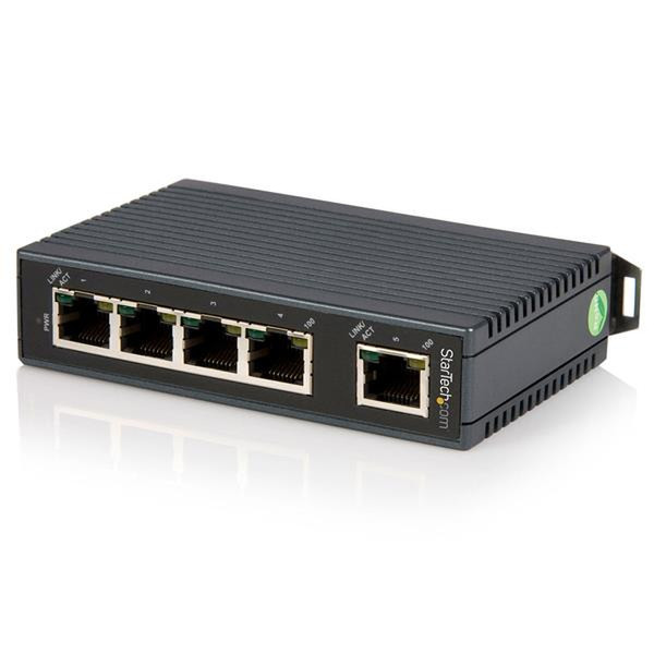 StarTech.com 5 Port Unmanaged Ethernet Switch Неуправляемый Черный
