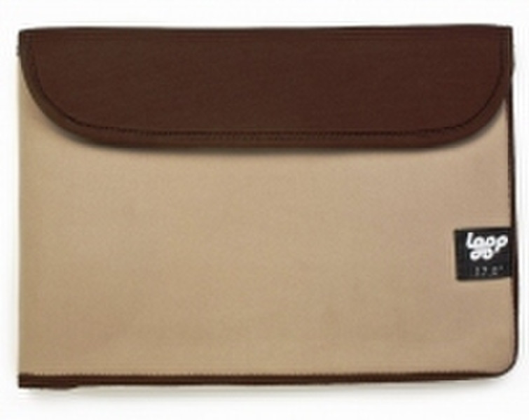 Loop HSLS-503 17Zoll Sleeve case Braun Notebooktasche