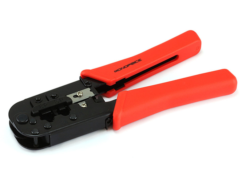 Monoprice 8140 Обжимной инструмент Черный, Красный обжимной инструмент для кабеля