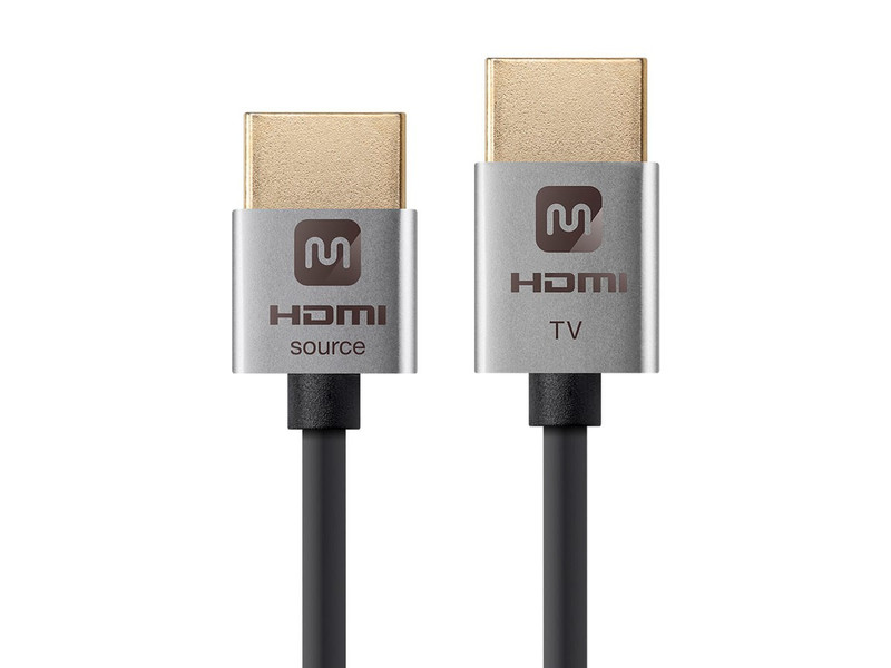 Monoprice 14197 4.572м HDMI HDMI Cеребряный HDMI кабель