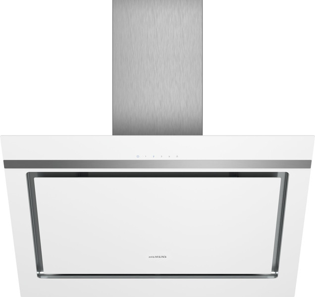 Siemens iQ300 LC87KIM20 Wall-mounted cooker hood 670м³/ч A Алюминиевый, Белый кухонная вытяжка