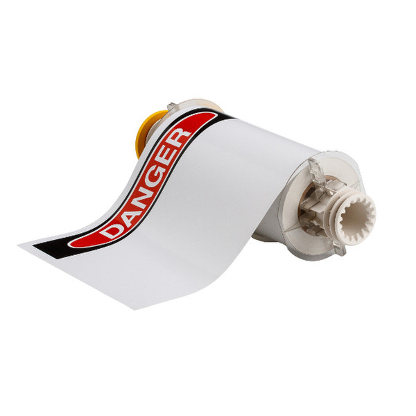 Brady People 130765 Schwarz, Rot, Weiß Selbstklebendes Druckeretikett Druckeretikett