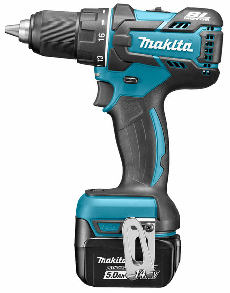 Makita DDF470RTJ Дрель с рукояткой пистолетного типа Литий-ионная (Li-Ion) 5А·ч 1600г Черный, Синий аккумуляторная комби-дрель