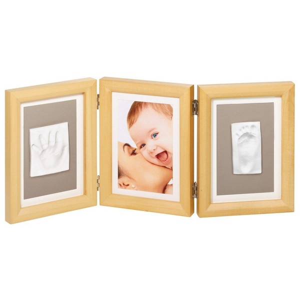 Baby Art Double Print Frame Natural