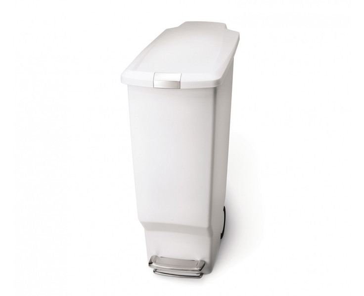 simplehuman CW1362 40L Rectangular Plastic White trash can