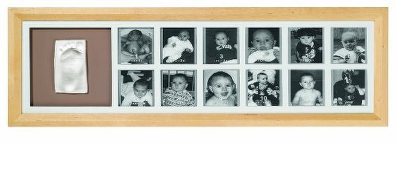 Baby Art First year print frame natural